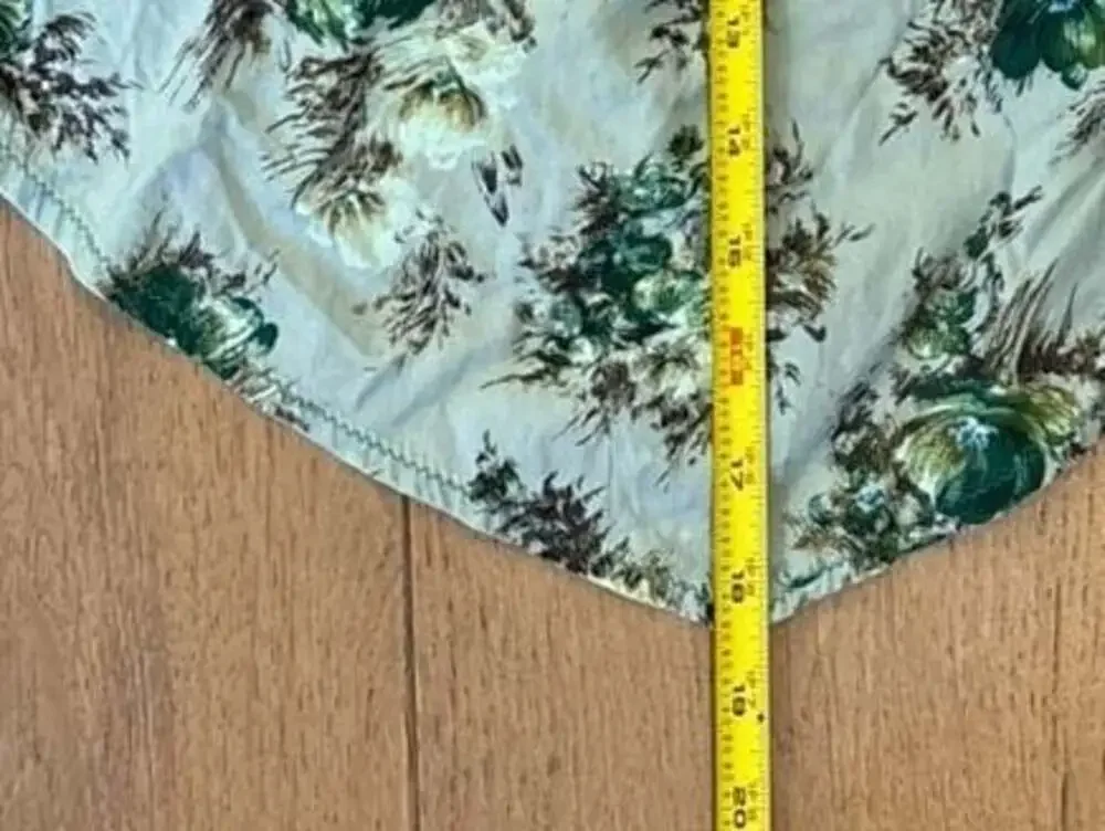 VINTAGE STYLE GREEN HALF APRON POCKET FLORAL Cottagecore Rockabilly